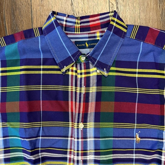 Ralph Lauren plaid button down SZ 2XB - Picture 2 of 3